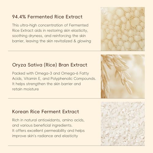LAIKOU Rice Skin Care Set - 5pc Korean Beauty Kit for Women