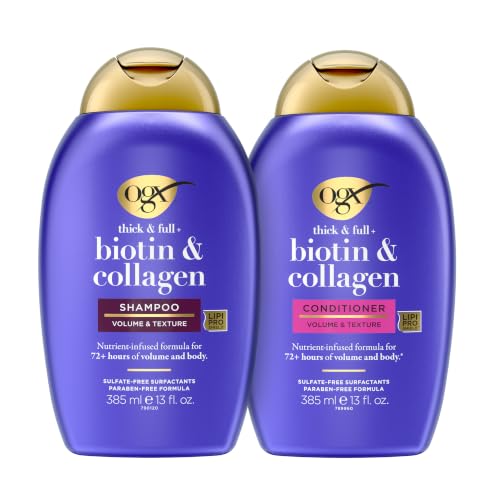 OGX Thick & Full Biotin Collagen Shampoo & Conditioner Set 26oz