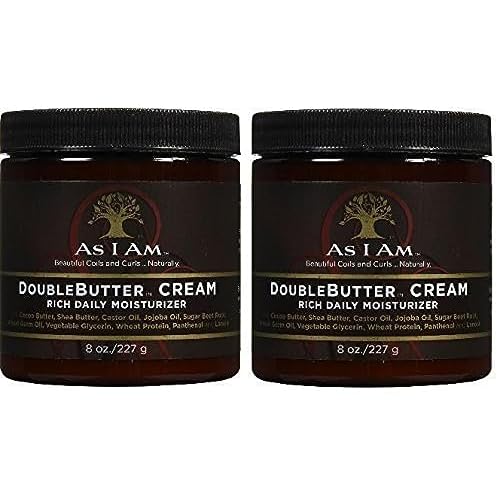 As I Am Double Butter Rich Daily Moisturizer, 8 Ounce (2 Pack)