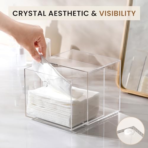 Acrylic Face Towel Container for Clean Skin Club XL