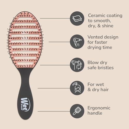 Wet Brush Ceramic Speed Dry Hair Brush - Vented Blow Dry Brush