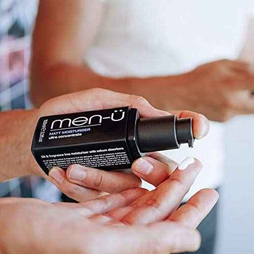 men-? MATT MOISTURIZER REFILL KIT for men, UP TO 120 APPLICATIONS PER BOTTLE, Ultra-Concentrate Mens face moisturizer ? Oil &fragrance free with sebum absorbers, 100ml x 2