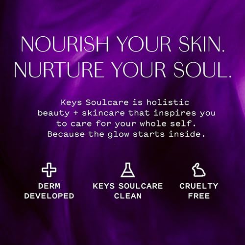 Keys Soulcare Natural Flush Complexion Brush, Soft Bristles to Apply, Blend, Diffuse Liquid & Cream for Smooth, Effortless Skin, Vegan, Cruelty Free
