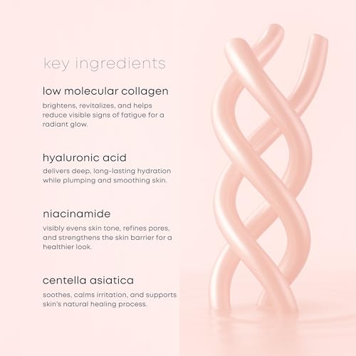 Lunair Collagen Hydrogel Face Mask with Microhole Technology ? Firming, Hydrating & Brightening Sheet Mask for Glass Skin, Plumps & Boosts Elasticity (5 Sheets)