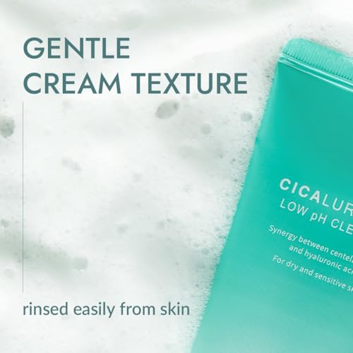 MIZON Cicaluronic Low pH Cleanser with Centella Asiatica Hyaluronic Acid BHA Sebum Care Blemish Care Dead Skin Cell Removal Korean Skincare (120ml/4.05fl oz)