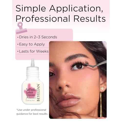 BEYELIAN Sensitive Lash Cluster Glue,Strong Hold Eyelash Extension Glue Long Lasting 3-4 Weeks Waterproof & No Irritation Hypoallergenic Formaldehyde-Free for Open Eyes DIY or Professional (5ML)