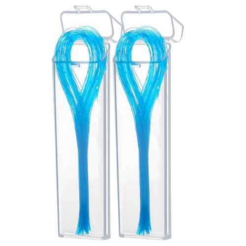 JMU 100 Count Floss Threaders, Dental Floss Threader for Braces, Bridges, Implants, 50 Count (Pack of 2)