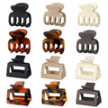 12-Piece Hair Claw Clips Set for Fine Hair | Strong Hold Matte