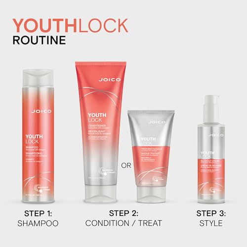 Joico YouthLock Shampoo Formulated with Collagen | Youthful Body & Bounce | Reduce Breakage & Frizz