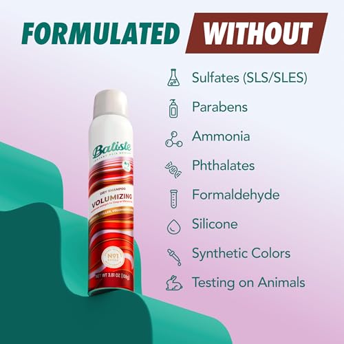 Batiste Volumizing Dry Shampoo 5.71 oz | Oil Control & Volume