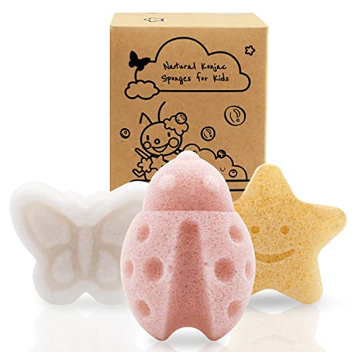 myHomeBody Konjac Sponge 3-Pack Baby Bath Sponges