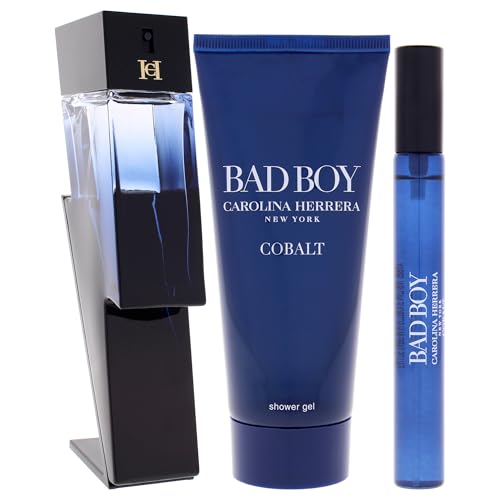 Carolina Herrera Bad Boy Cobalt 3-Piece Gift Set for Men