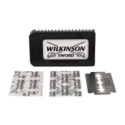 100 Wilkinson Sword Classic Double Edge Safety Razor Blades | German Made Stainless Steel Blades for Smooth, Close Shave | Fits All Double Edge Razors | 20 X 5