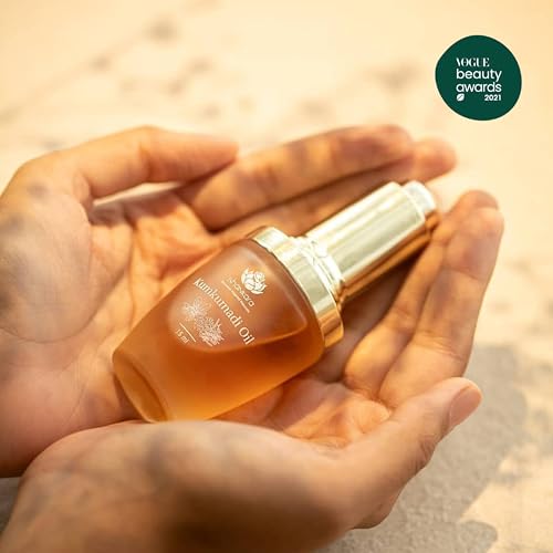 Shankara Kumkumadi Oil for Face - Pure Saffron with 32 Ayurvedic Flowers ? Gua Sha Facial Oil for Glowing Skin ? (18ml) Timeless Kumkumadi Tailam Original Scent ? Moisturizing and Hydrating