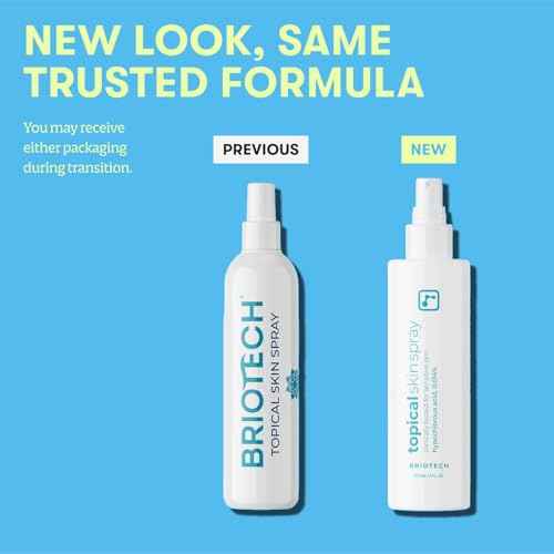 BRIOTECH Topical Skin Spray, Hypochlorous Acid Spray for Sensitive Skin, HOCl Facial Mist, Full Body Support Against Irritation, Calm Redness, Soothe Foot & Scalp, 2 oz Travel Size