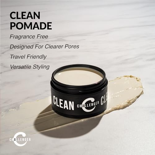 Challenger Clean Fragrance Free Hair Pomade | Medium Firm Hold