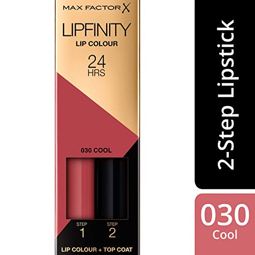 Max Factor Lipfinity 2-Step Lip Paint & Top Coat, Cool 3-Pack
