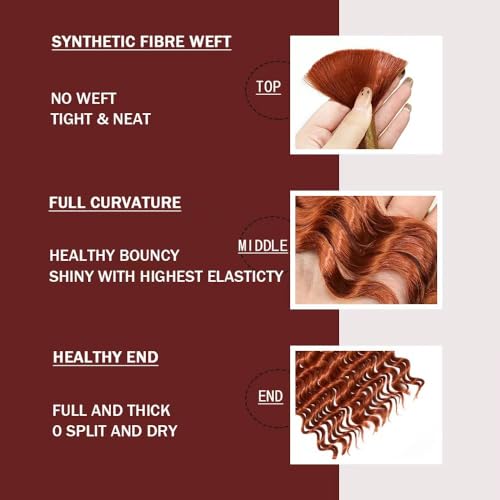 Deep Wave Bulk Braiding Hair 20 Inch - 2 Bundles Boho Braid