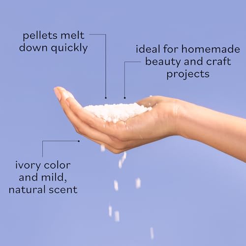 Organic White Beeswax Pellets 16oz for Candles & Lip Balm