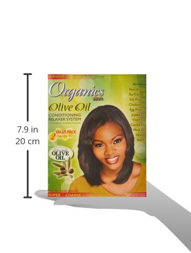 Originals By Africa's Best Olive Oil Conditioning Relaxer System 2-Pack, Helps Repair, Rebuild and Restore Your Hair's Elasticity and Softens & Shines, Designed for Coarse Hair Textures