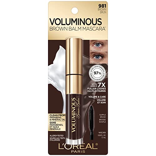 L'Oreal Paris Voluminous Brown Balm Mascara | Volumizing & Washable