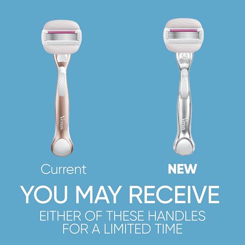 Gillette Venus Comfortglide plus Olay Sugarberry Women's Razor with Rose Gold Metal Handle + 4 Blade Refills, Holiday Gifts for Women