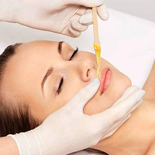 Mibly 500 Pcs Wooden Wax Sticks for Hair Removal