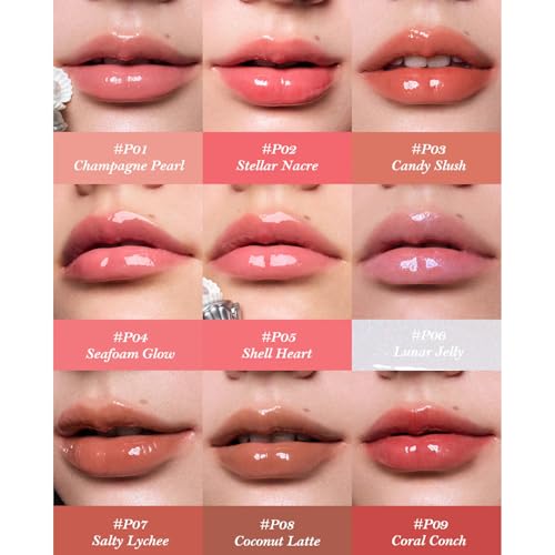 Flower Knows Shell's Jewel Lip Glaze - Coral Conch
