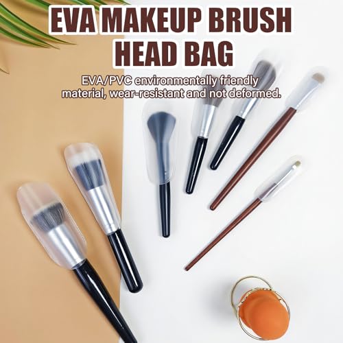 45Pcs Silicone Makeup Brush Covers - 9 Sizes