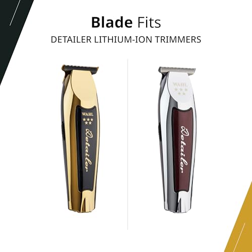Wahl Professional T-Wide Gold Plated Bladeset, Adjustable Zero-Overlap, DLC and Titanium Coated, Fits Cordless Detailer Li