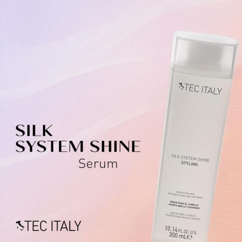 Tec Italy Silk Shine Hair Serum for Frizz Control & Heat Protection - 10.14 fl oz