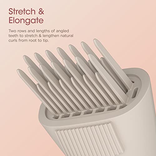 Shark XSKHD4WTCA FlexStyle Wide Tooth Comb, Blow Dryer Comb Attachment for FlexStyle Air Styling & Drying System, Styling Tool, for Curly and Coily Hair, Stone