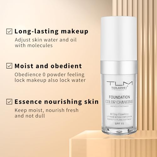 Color Changing Foundation with SPF 15 – Full Coverage, 2 Pack