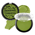 Ogre Green Foundation Oil Based Face Paint, Professional Green Greasepaint for St. Patrick's Day, Halloween Face Painting for Witch Shrek Hulk Goblin Monster for Adult Carnival & Costume Party