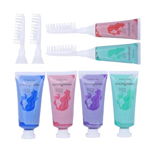 HaiolorPro Washable Hair Chalk - 4 Colors Temporary Dye Kit