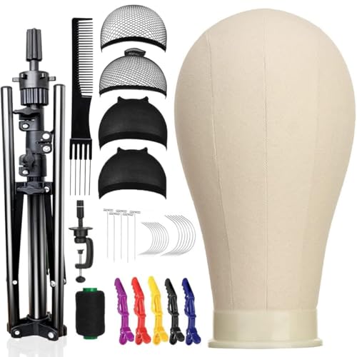 Canvas Wig Head 23 Inch with Tripod Stand & Accessories