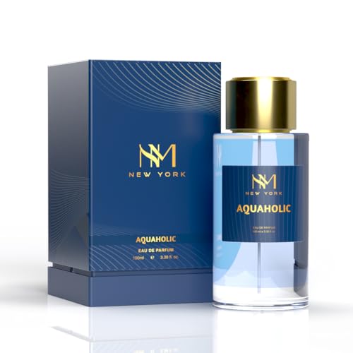 NOURISH MANTRA NM New York Aquaholic Luxury Perfume For Man and Women both-100 ml | Premium Long Lasting Fragrance Spray | With Aromatic Blend of Aquatic & Fresh Notes | Unisex Perfume