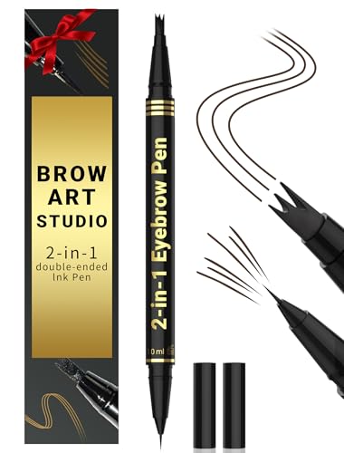 Eyebrow Pen Microblading Dual Tip - Waterproof Dark Brown
