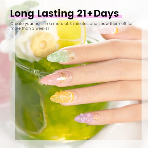 RARJSM Clear 3D Sculpting Gel for Nail Art Chrome Effects & Charm Adhesive