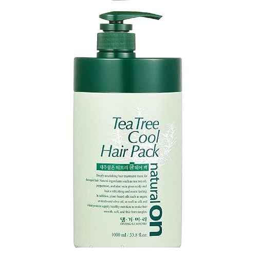 Daeng Gi Meo Ri- Tea Tree Hair and Scalp Care Pack, Freshness for Oily Scalp, Moisture for Dry Hair, 33.8fl Oz