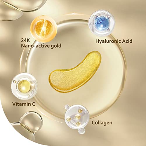 Taimand 24K Gold Under Eye Patches - 30 Pairs for Dark Circles