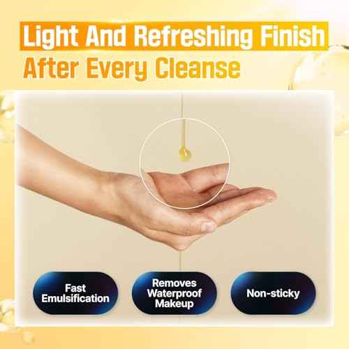 numbuzin No.5 Cleansing Oil | Glutathione C Facial Spa Cleanser | Gentle Cleanser for Blackhead, Pore, Makeup Remover | Vitamin C, Niacinamide | Double Cleansing, Korean Skincare | 6.76 fl. oz.