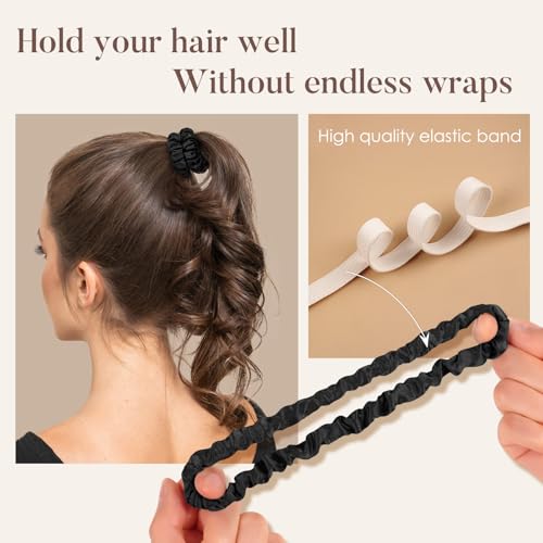 LULUSILK Small 100% Mulberry Silk Hair Scrunchies for Thin Hair, 3-Pack