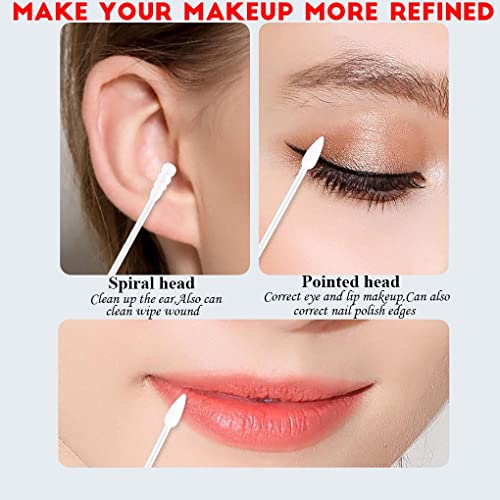 Cayxenful Pointed Cotton Swabs - 800 Pack, Precision Tips for Makeup & Cleaning