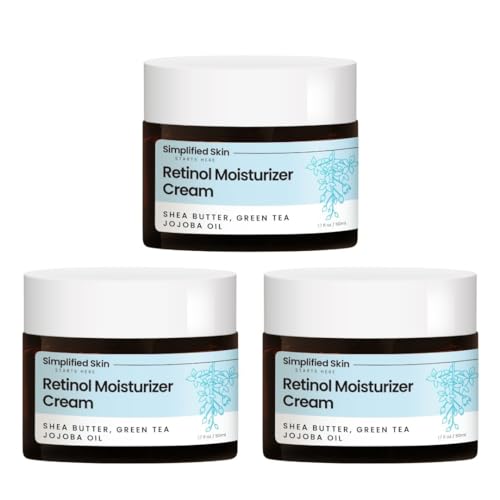Retinol Cream for Face (3-Pack) ? 2.5% Retinol Moisturizer for Fine Lines, Firming & Collagen Boost ? Anti-Aging Night Wrinkle Cream with Hyaluronic Acid ? 1.7 Oz