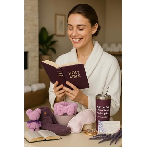 Christian Spa Gift Set for Women, Self Care Box with Biblical Encouragement word of God, Perfect for Birthday, Mother's Day, Christmas