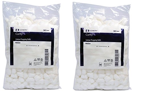 Covidien Curity Non-Sterile Medium Cotton Balls, 1000 Count (2 Pack)