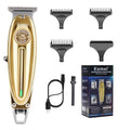 KEMEI Professional Cordless T-Blade Hair & Beard Trimmer - Model 1949 Gold