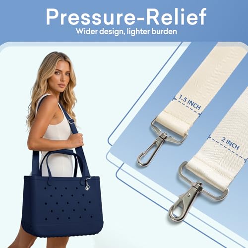 Bogg Bag Strap - Wide Padded Shoulder Strap with Rustproof Connectors