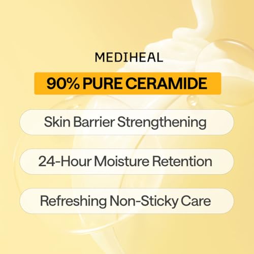 MEDIHEAL Ceramide Face Mask Sheet - 10 pcs Hydrating Vegan Mask